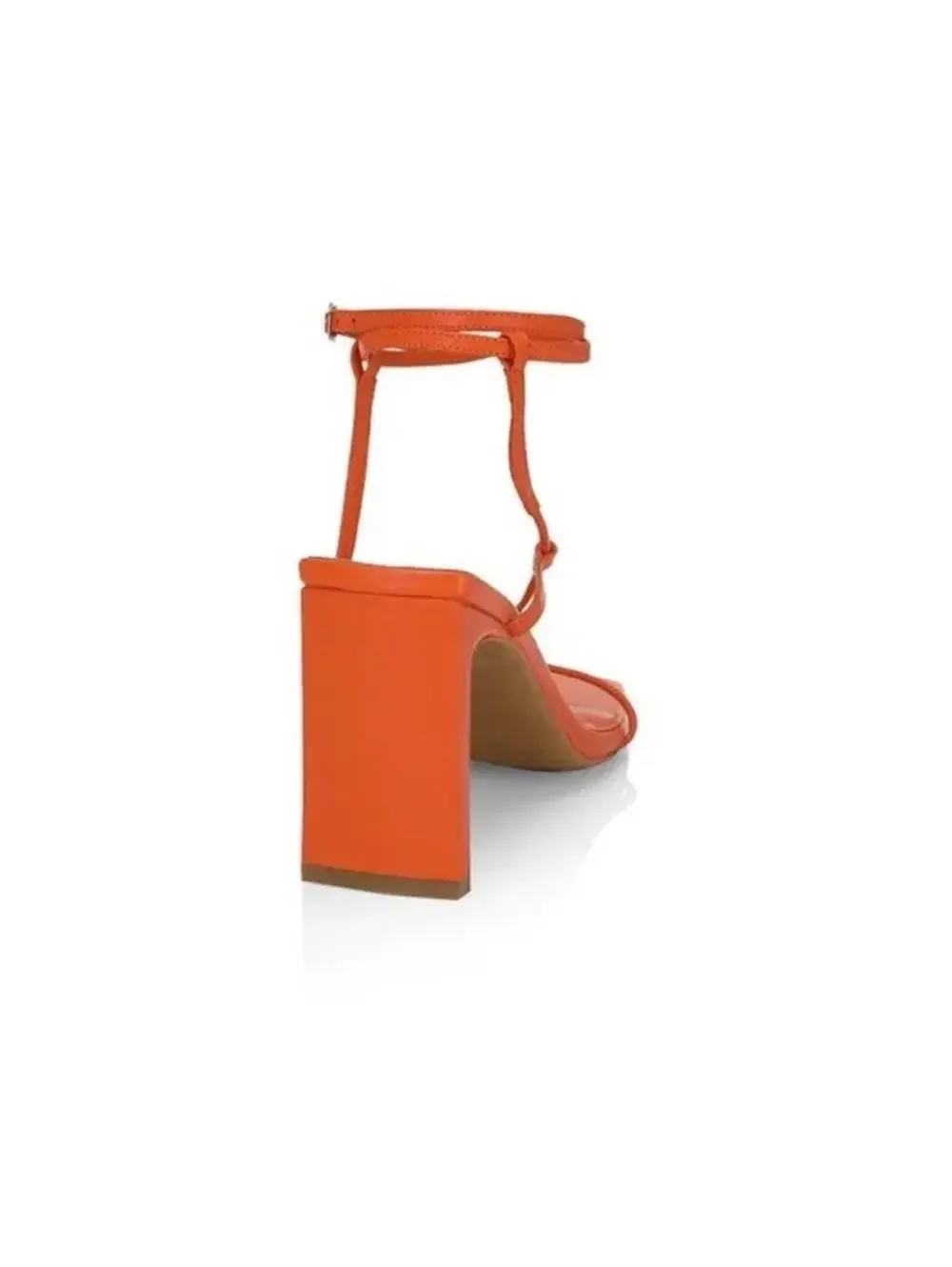 NEW Jonathan Simkhai MEGHAN HEELED WRAP SANDAL Dark Orange Size 41/US11